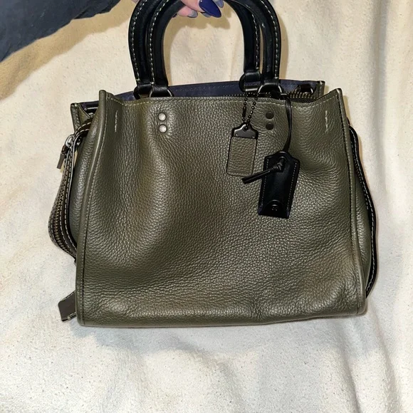 Coach Olive Green Rogue 25 bag - Picture 1 of 11